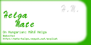 helga mate business card